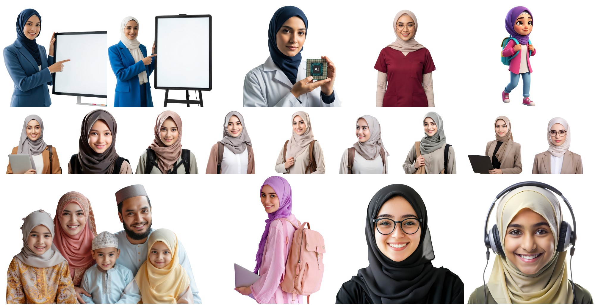 تحميل حزمة رسومات حجاب تعليمي PNG: أقوى 46 عنصرًا تصميميًا شفافًا للمشاريع التعليمية والمدارس 1 تحميل حزمة رسومات حجاب تعليمي PNG: أقوى 46 عنصرًا تصميميًا شفافًا للمشاريع التعليمية والمدارس