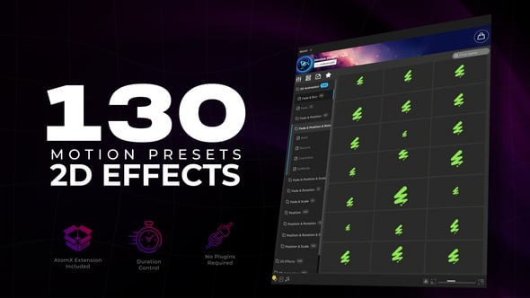 Videohive - Dynamic Effects Motion Presets - 64364871