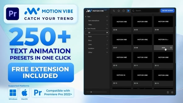 Videohive - Text Animation Presets Pack | Free Extension for Premiere Pro Included - 64361031 9 Videohive - Text Animation Presets Pack | Free Extension for Premiere Pro Included - 64361031