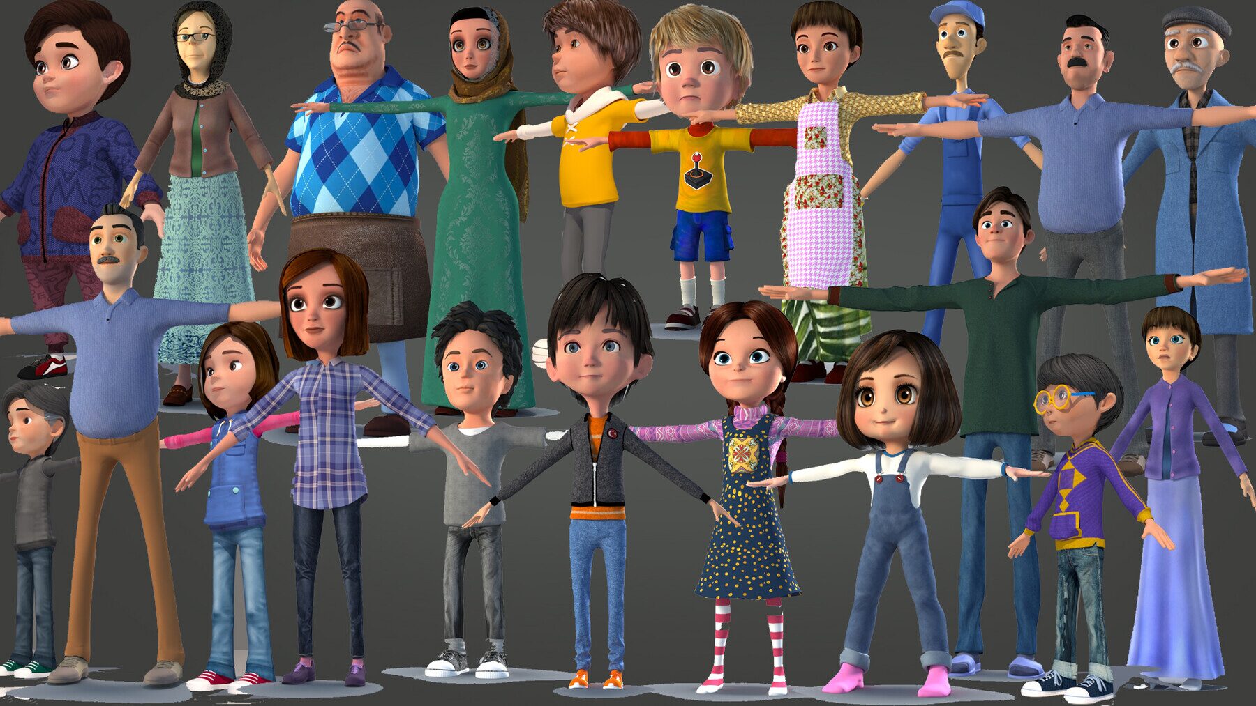 Toon Character Bundle - 21 Rigged Characters الحل الشامل للمحتوى الكرتوني: مراجعة وتحميل 1 الحل الشامل للمحتوى الكرتوني: مراجعة حزمة Toon Character Bundle - 21 Rigged Characters
