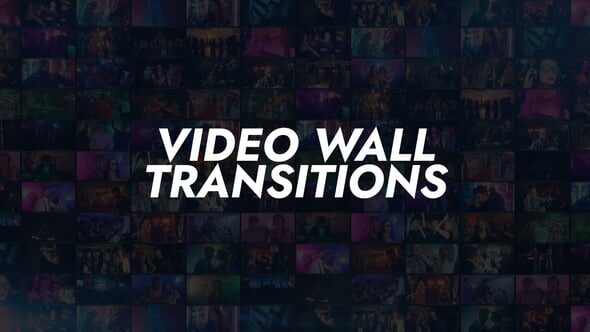 Videohive - Video Wall Transitions Pack - 64415526