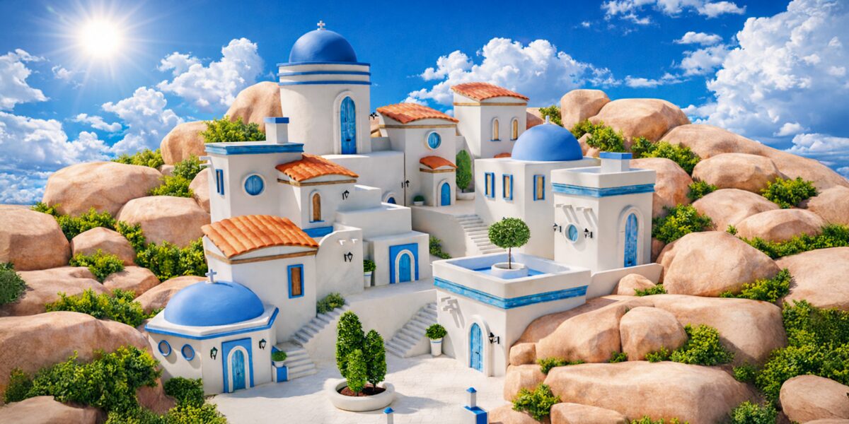Blender To Unreal Engine 5: Build A Stylized Greek Island Environment 18 Blender To Unreal Engine 5: Build A Stylized Greek Island Environment
