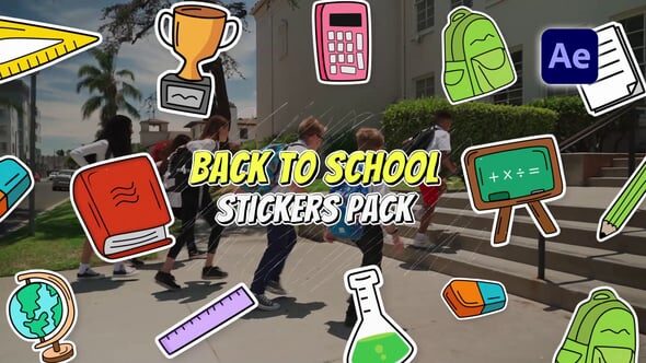 Videohive - Back To School Stickers Pack - 64562084 26 Videohive - Back To School Stickers Pack - 64562084