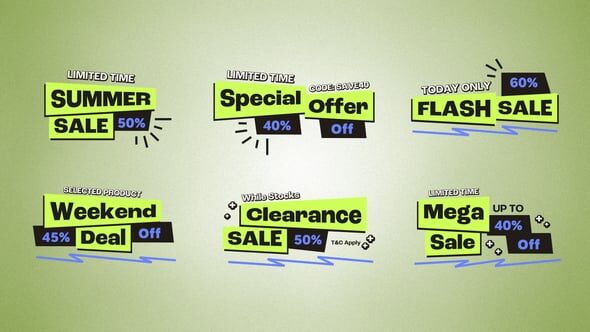 Videohive - Animated Discount Lower Thirds Pack | Bold Sale Badges & Promo Tags - 64555947 24 Videohive - Animated Discount Lower Thirds Pack | Bold Sale Badges & Promo Tags - 64555947