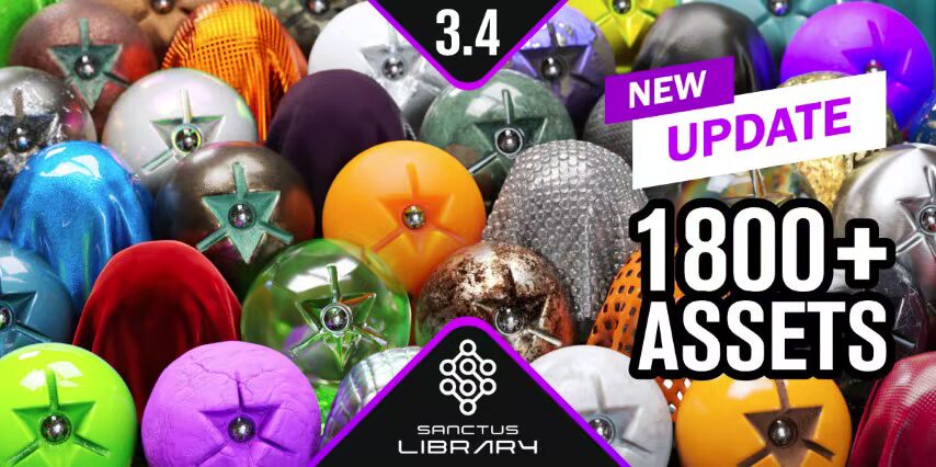 Free Download Superhive Market - Sanctus Library - Procedural Materials v3.4.16 16 مسودة تلقائية