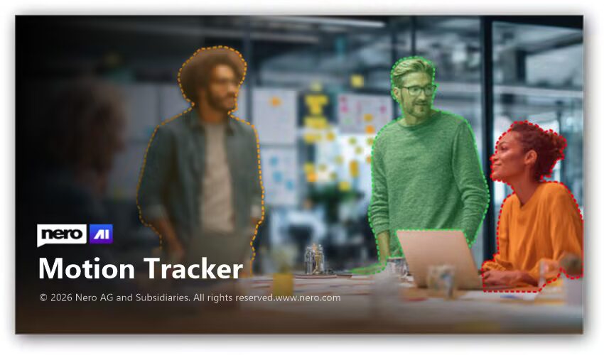 تحميل برنامج طمس الوجوه وتتبع الحركة بالذكاء الاصطناعي | Nero AI Motion Tracker 1.3.5.0 كامل