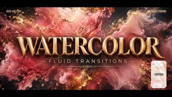 Watercolor Fluid Blur Transitions - 64103443