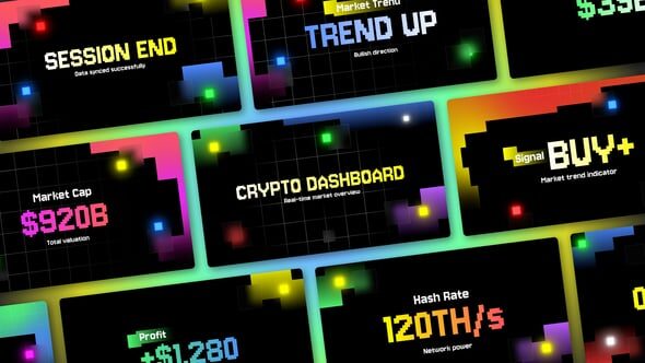 Videohive Crypto Counter Pixels Style - 64126689