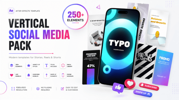 Videohive Vertical Social Media Pack 64239358