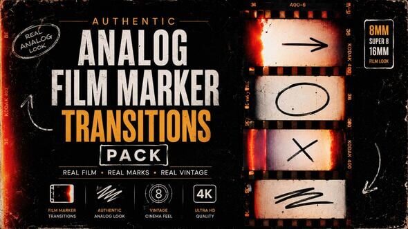 Videohive - Authentic Analog Film Marker Transitions Pack 4K Vertical - 64247568 - DaVinci Resolve Templates 11 Videohive - Authentic Analog Film Marker Transitions Pack 4K Vertical - 64247568 - DaVinci Resolve Templates