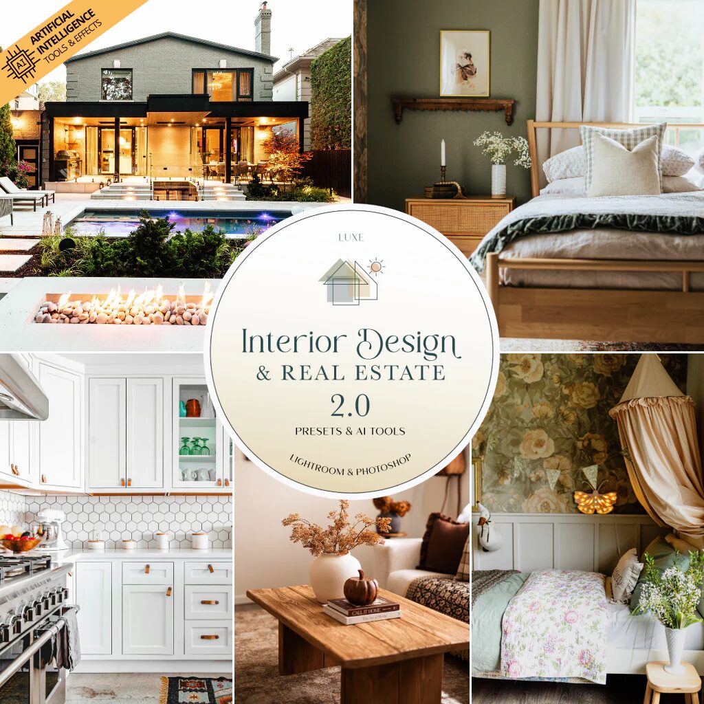 تحميل فلاتر Interior Design & Real Estate Lightroom Presets & AI Tools كامل مجاناً 5 تحميل فلاتر Interior Design & Real Estate 2.0 Lightroom Presets كامل مجاناً