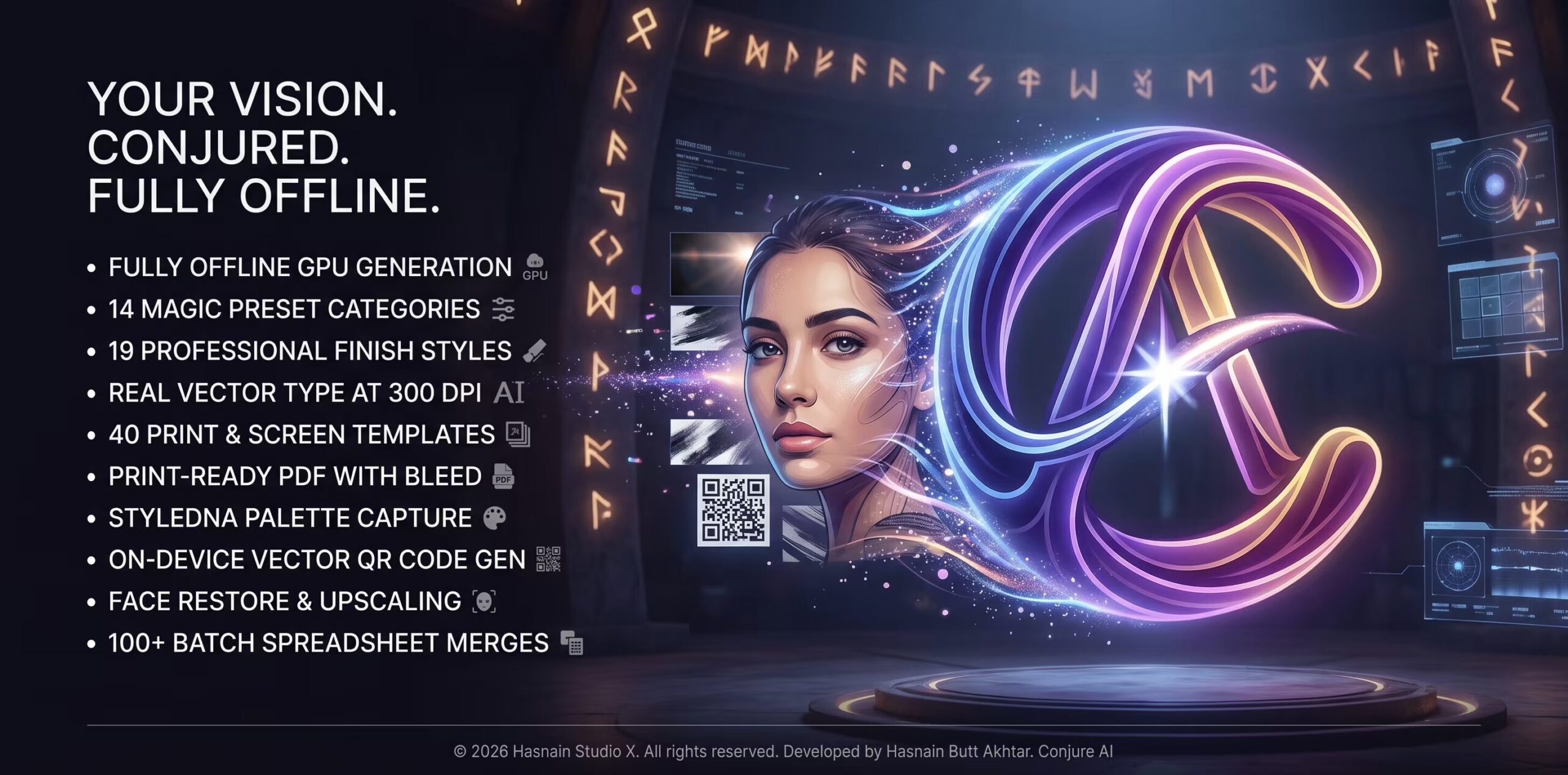 تحميل Conjure AI Photo & Art Studio 1.0.1: الاستوديو المتكامل للتوليد الرقمي والتصميم بدون إنترنت 10 تحميل Conjure AI Photo & Art Studio 1.0.1: الاستوديو المتكامل للتوليد الرقمي والتصميم بدون إنترنت
