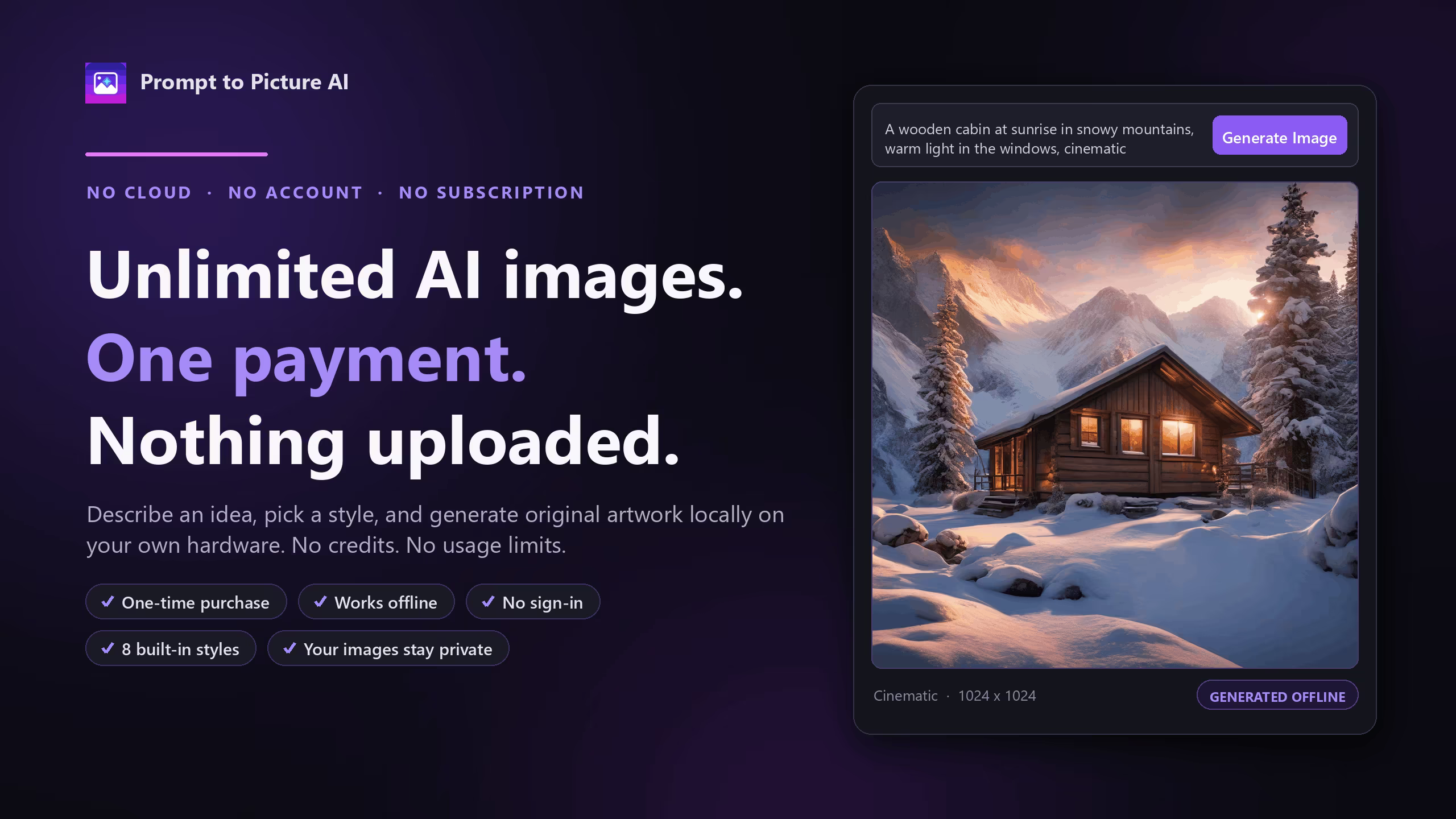 تحميل Prompt Picture AI 1.0.0: البرنامج الذكي لتوليد الصور ومعالجة النصوص التوجيهية للذكاء الاصطناعي