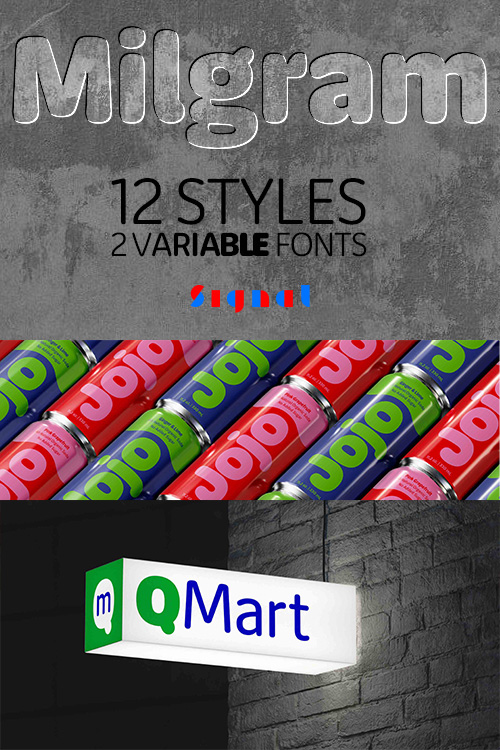 Milgram 12 Styles + 2 Variable Fonts 9 Milgram 12 Styles + 2 Variable Fonts