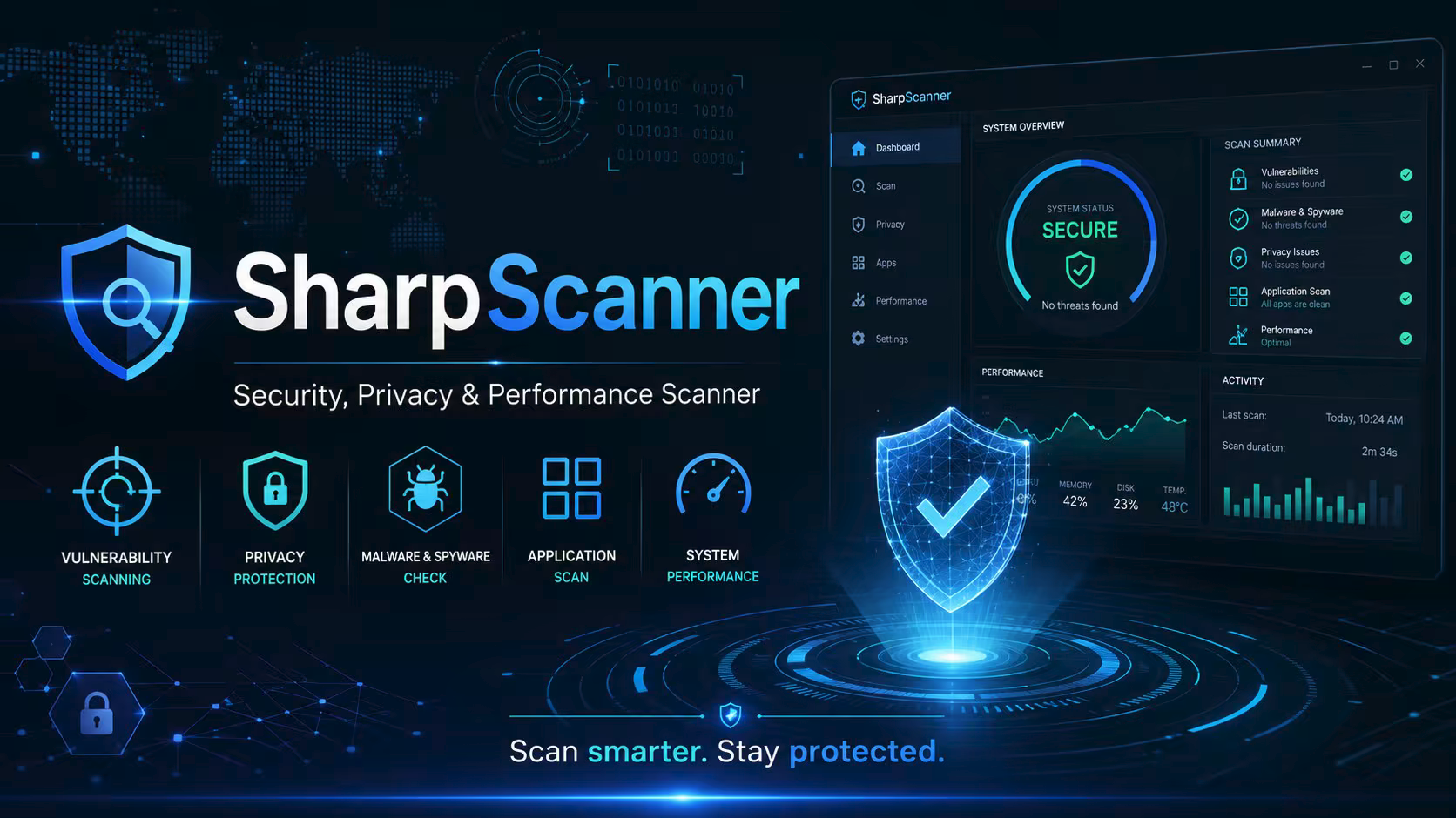 تحميل كامل 🔥 SharpScanner 3.0.0 – برنامج شامل لفحص الثغرات والبرمجيات الخبيثة وتحسين أداء Windows