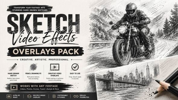 Videohive - Hand Drawn Sketch Video Overlays Pack | Pencil Drawing FX - 64716414 1 Videohive - Hand Drawn Sketch Video Overlays Pack | Pencil Drawing FX - 64716414