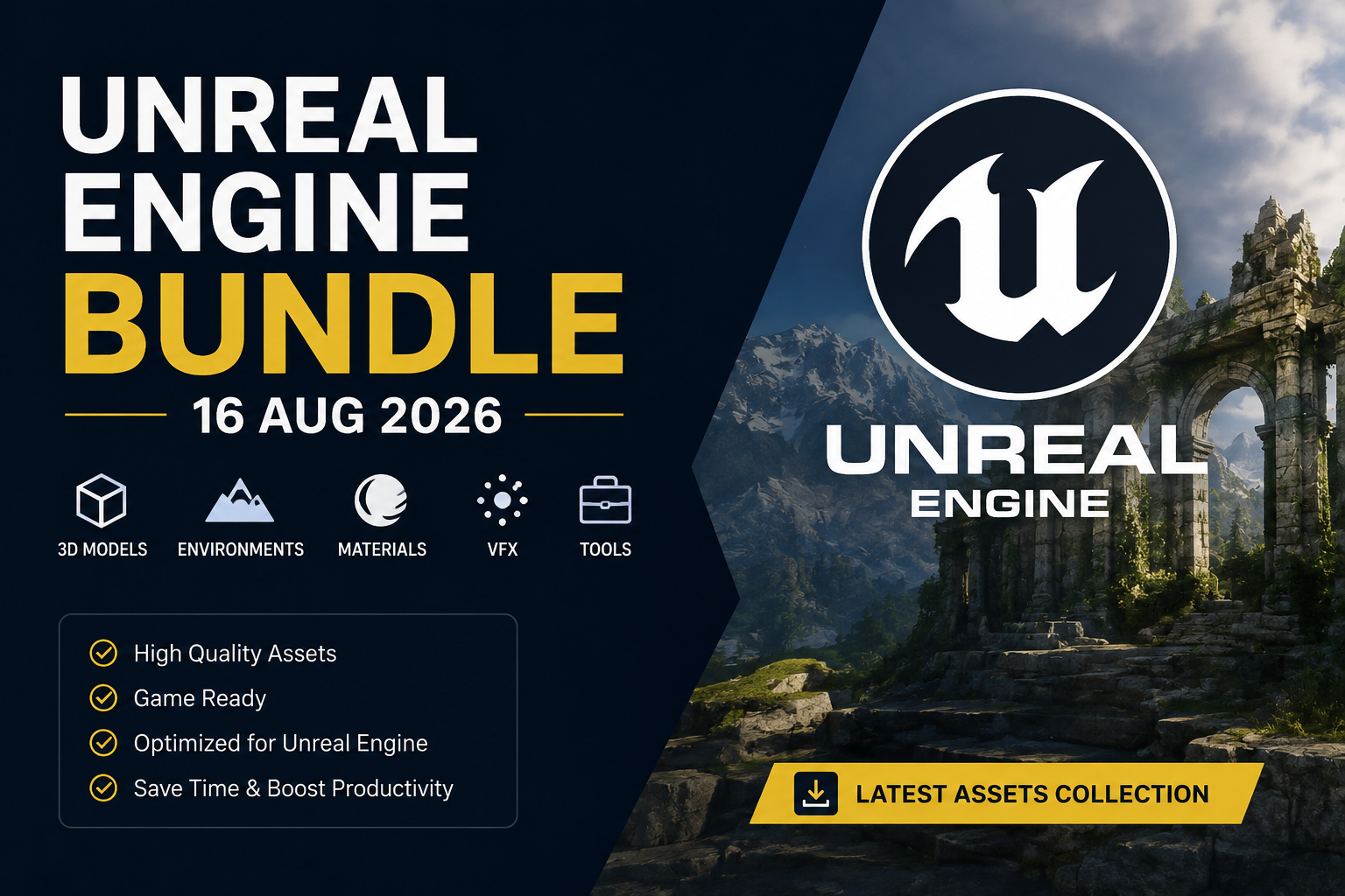 Unreal Engine Bundle 16 Aug 2026 – أحدث حزمة أصول وموارد Unreal Engine 1 Unreal Engine Bundle 16 Aug 2026 – أحدث حزمة أصول وموارد Unreal Engine