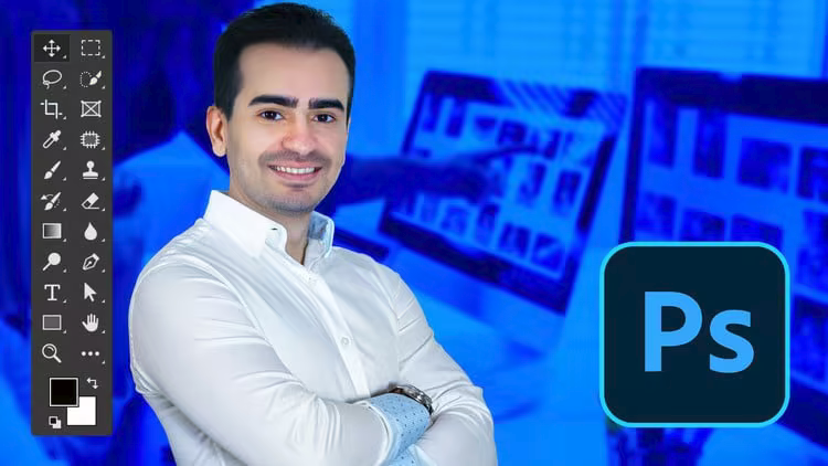دورة احتراف الفوتوشوب من المبتدئ إلى المحترف – تعلم Adobe Photoshop خطوة بخطوة + عربي