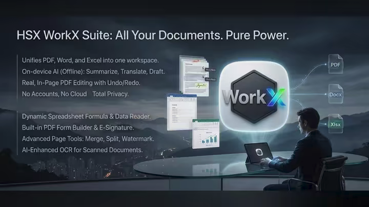 HSX WorkX Suite 1.8.3 – حزمة متكاملة لتحرير PDF والمستندات وجداول البيانات 3 مسودة تلقائية