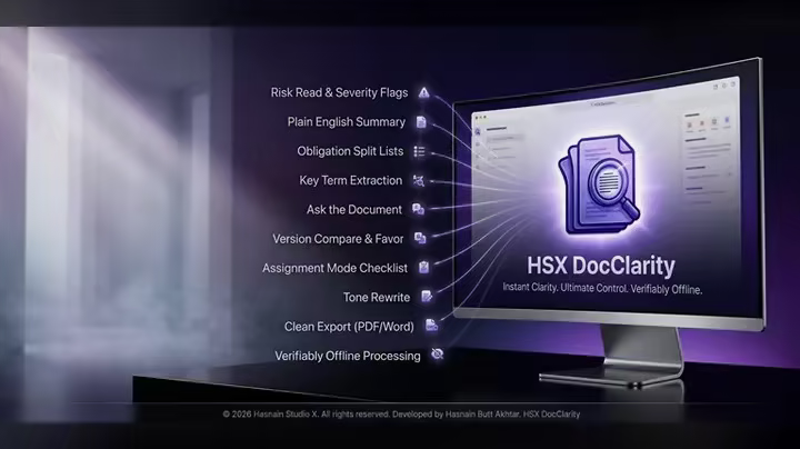 HSX DocClarity 1.0.6 – تحليل المستندات بالذكاء الاصطناعي دون اتصال