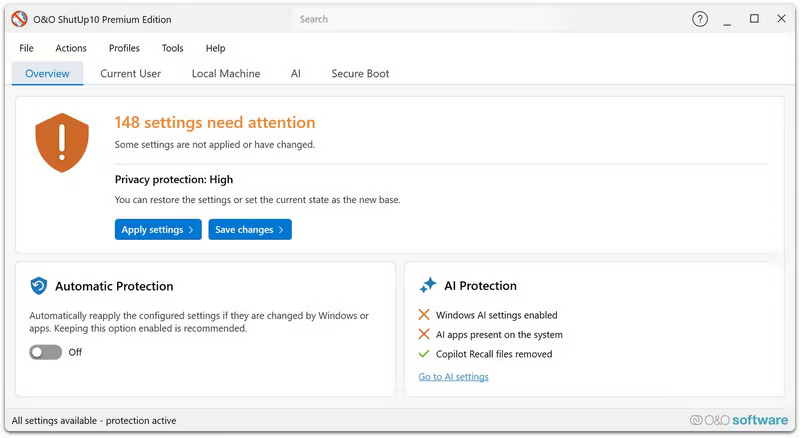 O&O ShutUp10 Premium 3.5.1130 – تحميل برنامج حماية الخصوصية في Windows 3 O&O ShutUp10 Premium 3.5.1130 – تحميل برنامج حماية الخصوصية في Windows