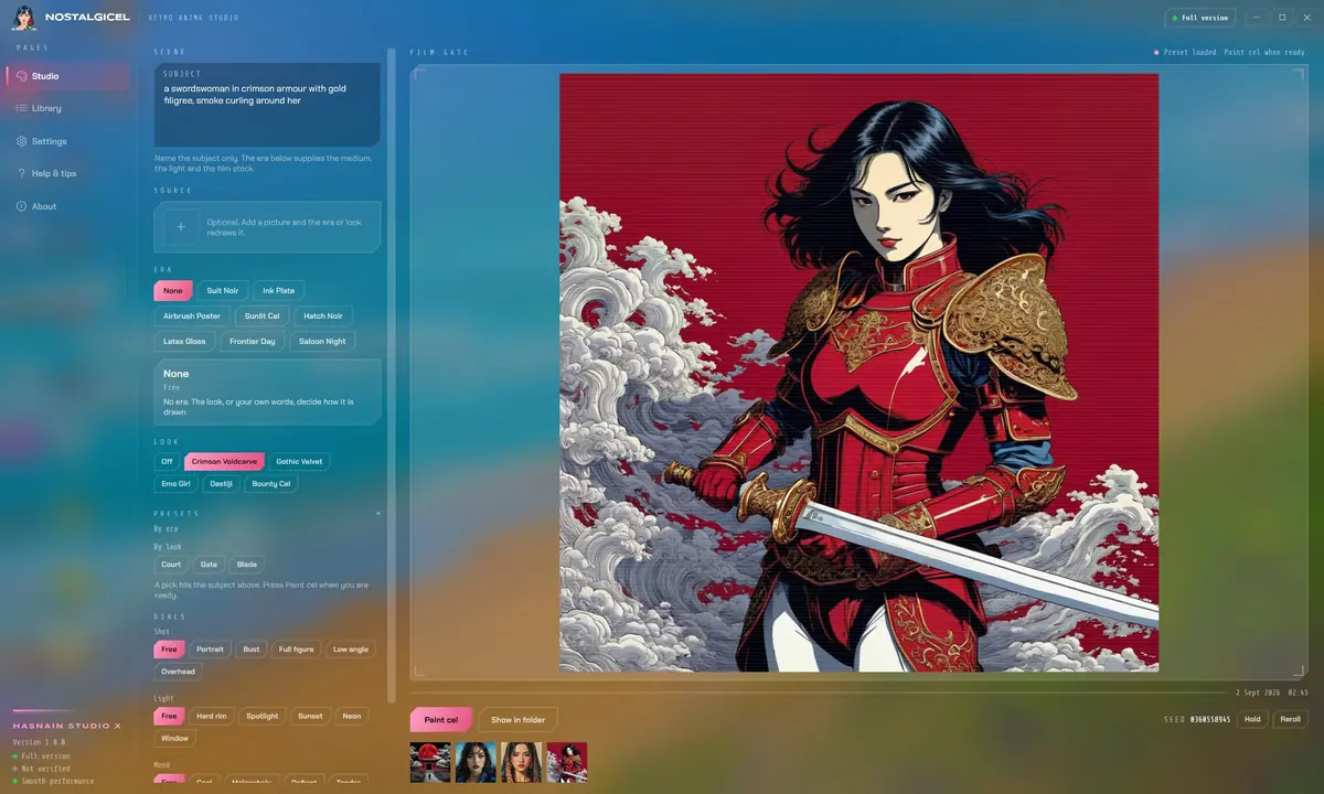 Download HSX Nostalgicel 1.0.0 – Retro Anime Studio for Windows