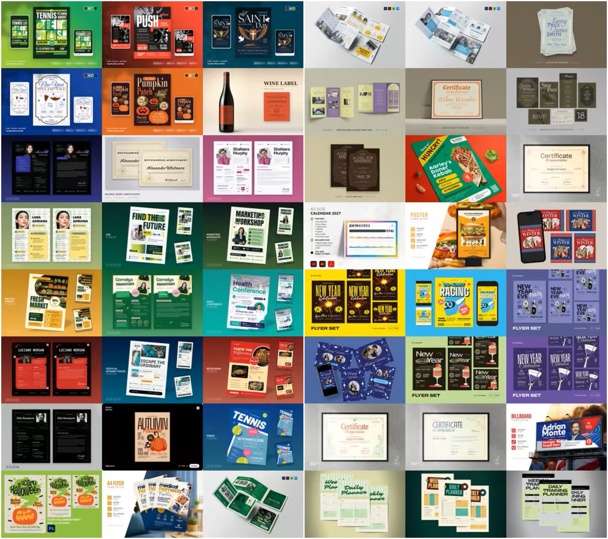 48 in 1 Photoshop Flyer Templates Bundle – حزمة 48 قالب فلاير 3 48 in 1 Photoshop Flyer Templates Bundle – حزمة 48 قالب فلاير