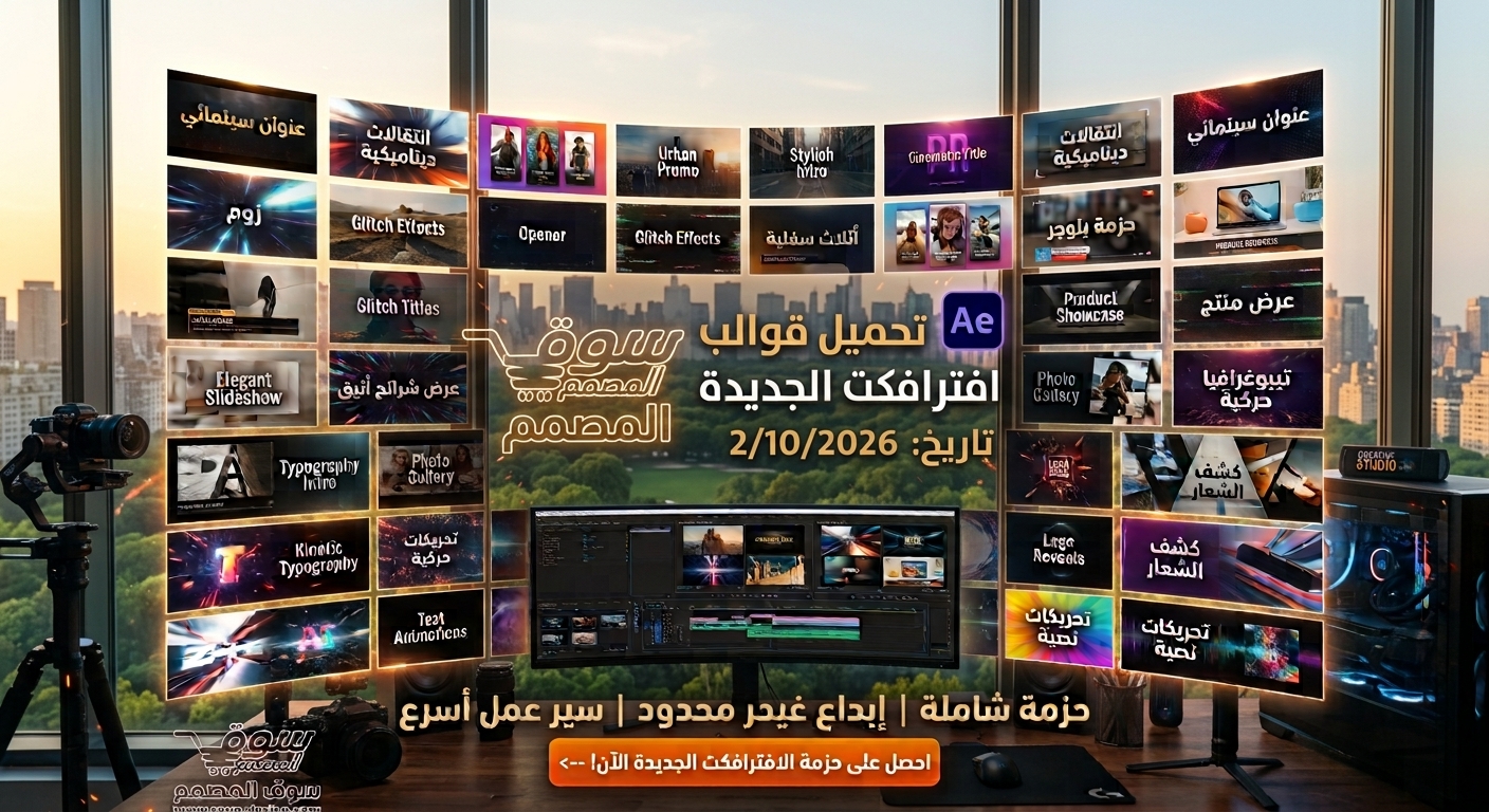 أحدث قوالب After Effects من Videohive لـ 02/10/2026