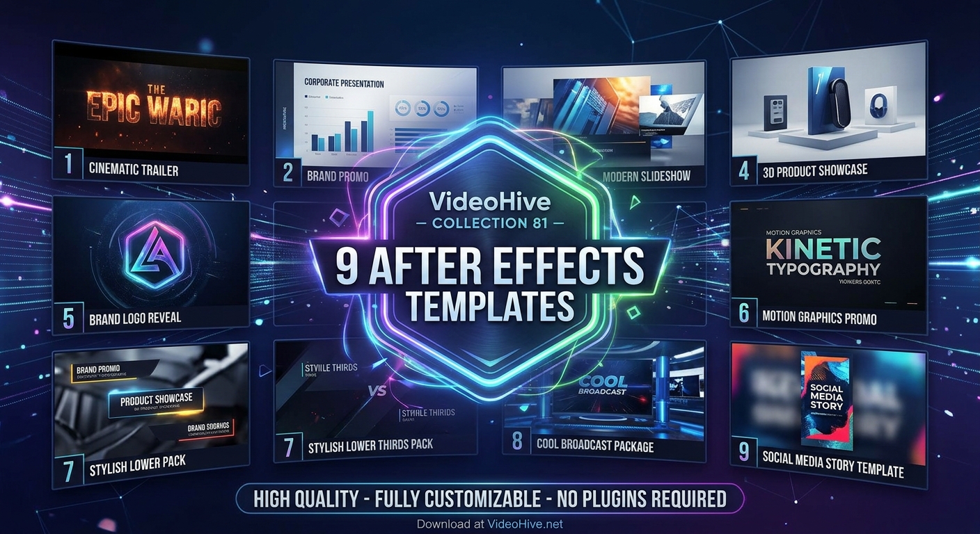 تجميعة VideoHive رقم 81 – 9 قوالب After Effects