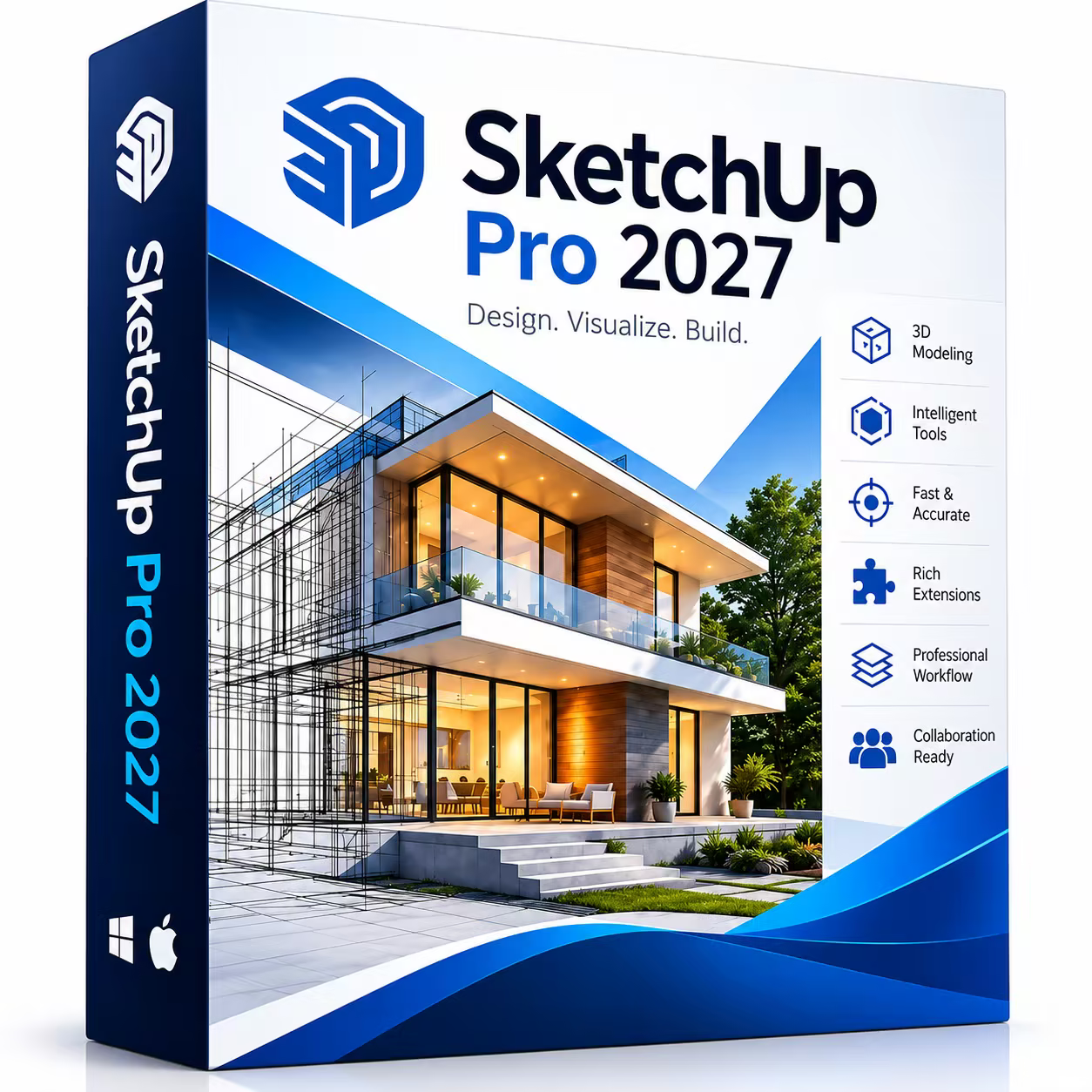 SketchUp Pro 2027 v27.0.267 – برنامج التصميم والنمذجة ثلاثية الأبعاد
