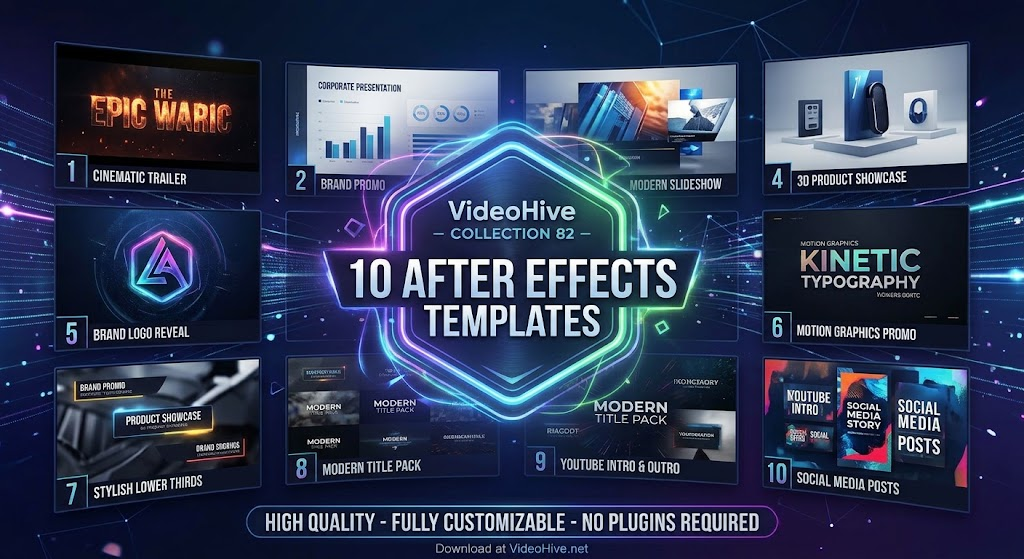 تجميعة VideoHive رقم 82 – 10 قوالب ومؤثرات After Effects 5 تجميعة VideoHive رقم 82 – 10 قوالب ومؤثرات After Effects