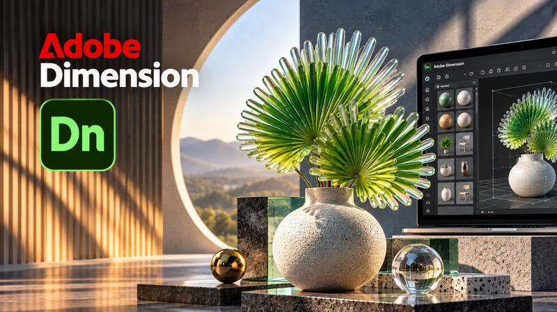 Adobe Dimension v4.1.9 | برنامج تصميم ثلاثي الأبعاد من أدوبي