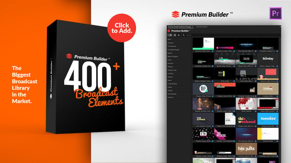 تحميل Videohive PremiumBuilder Broadcast Packages for Premiere Pro – Broadcast Motion Toolkit – 24667499