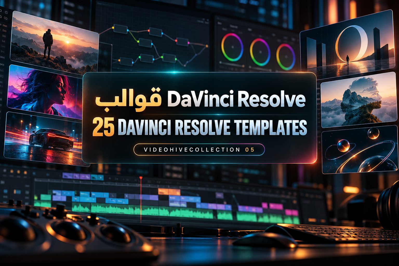 قوالب DaVinci Resolve – 25 DaVinci Resolve Templates – VideoHiveCollection 05